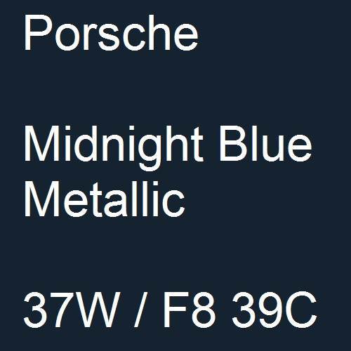 Porsche, Midnight Blue Metallic, 37W / F8 39C.